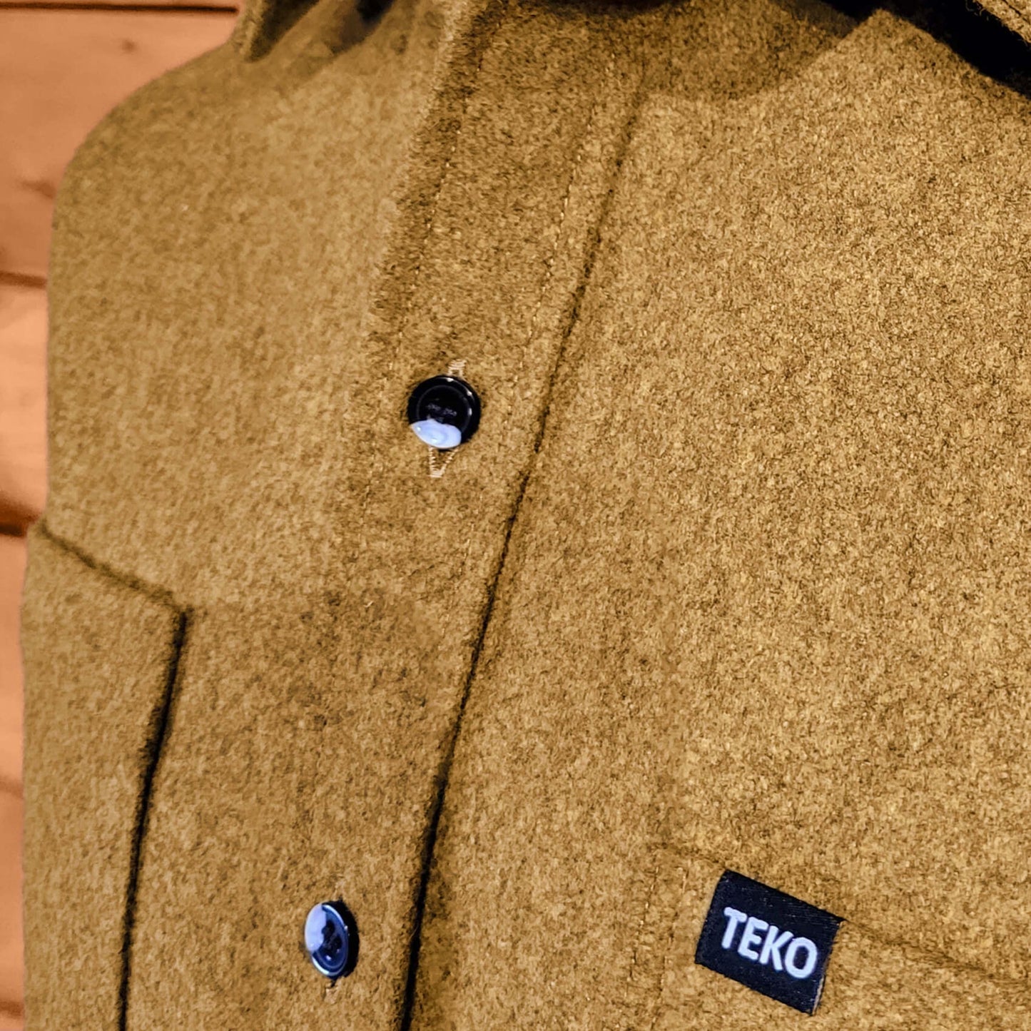 TEKO ROBERTSON eco MELTON Wool 2.0 Men's Shirt with Two Chest Pockets - TEKO eco-performance