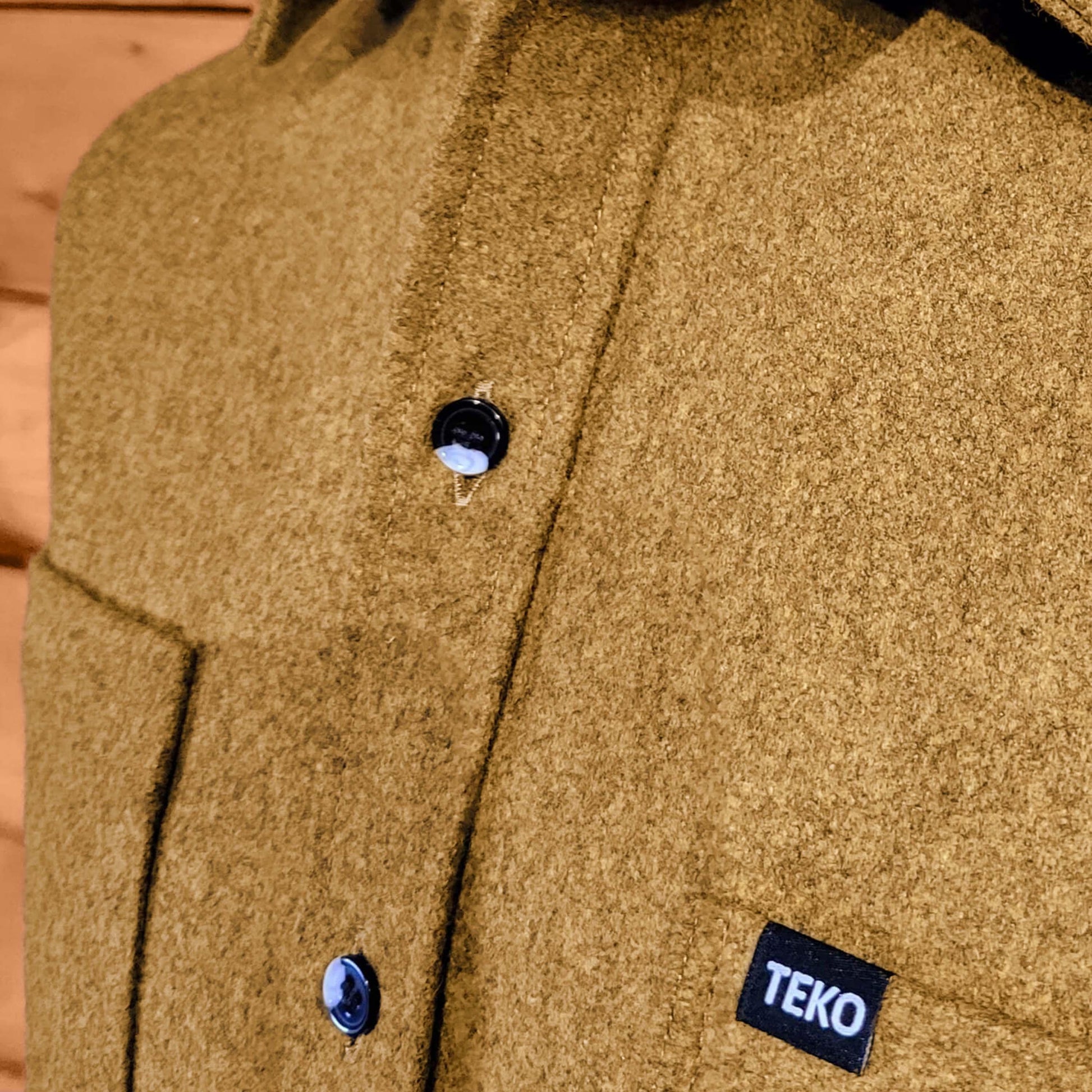 TEKO ROBERTSON eco MELTON Wool 2.0 Men's Shirt with Two Chest Pockets - TEKO eco-performance