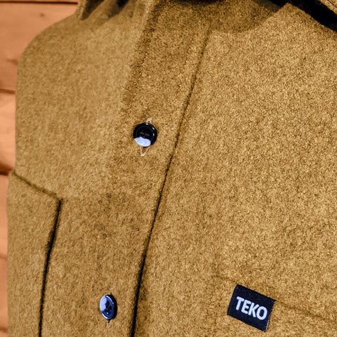 TEKO ROBERTSON eco MELTON Wool 2.0 Men's Shirt with Two Chest Pockets