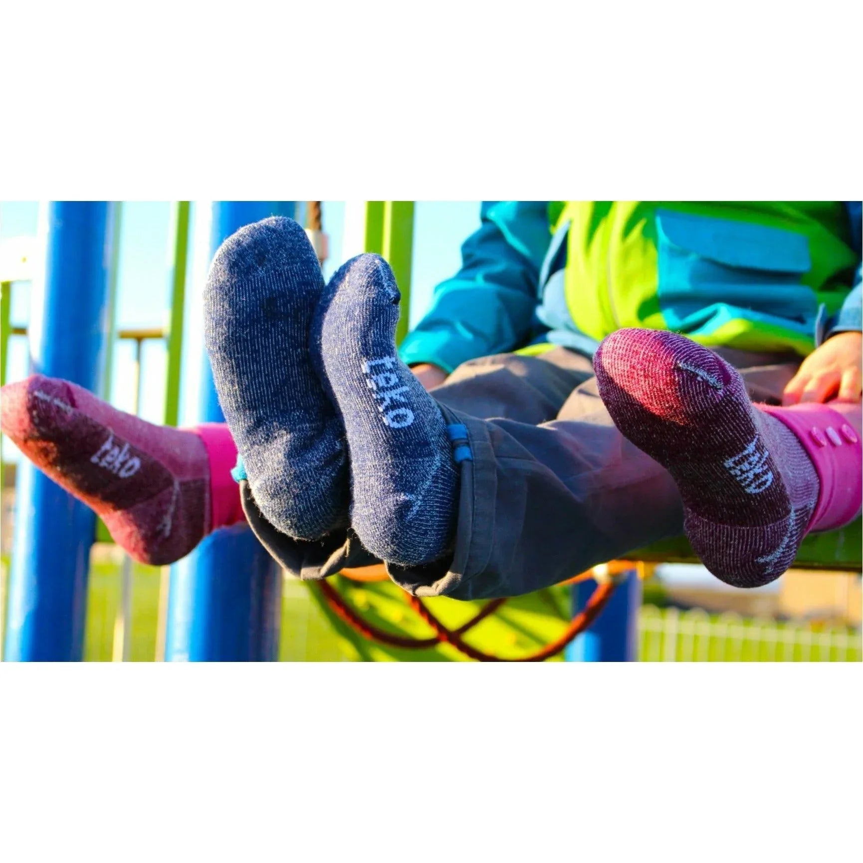 TEKO eco KIDS MERINO WOOL HIKING SOCKS - Medium Full Cushion 3.0 - 2 PAIRS - TEKO eco-performance
